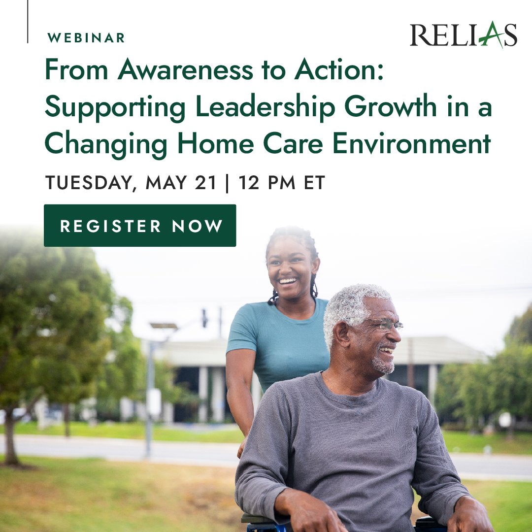relias's tweet photo. Join us May 21 at 12 PM ET for a webinar that is grounded in the reality of your day-to-day, and explores how thoughtful, targeted development can help support leaders navigating evolving roles and expectations.

Register: https://t.co/ETf9kimXiw
#HomeCare #LeadershipDevelopment https://t.co/2Kvi1gTirU