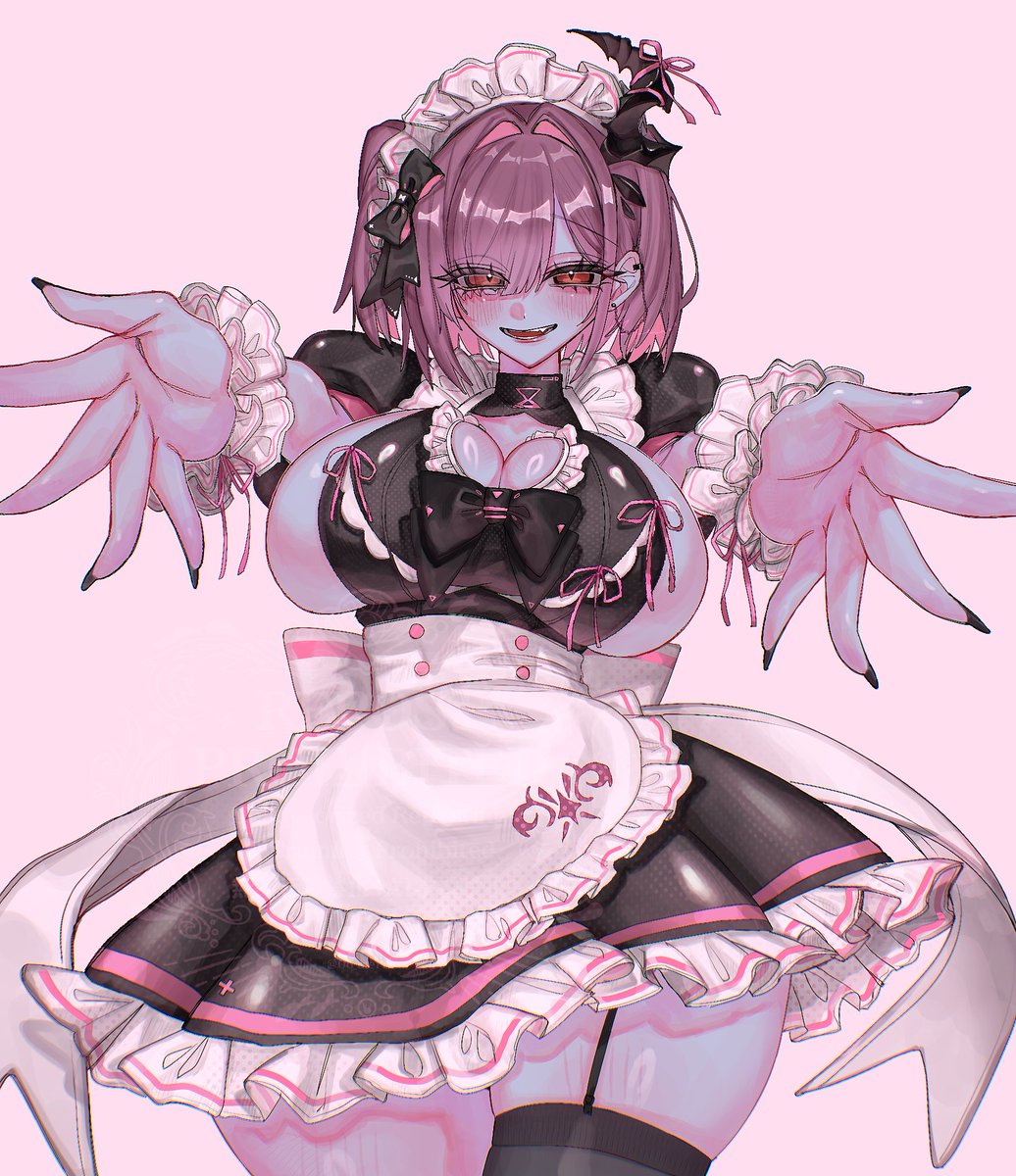 mk9359's tweet photo. #NIKKEfanart #ziz
skeb/Illustrator　merrowさん(@0o_merrow)
skebでメイドなジズを描いてもらいました！ 
ハチャメチャ可愛い…エプロンの紋もキュート
ありがとうございました！ https://t.co/itwnJqZDpa