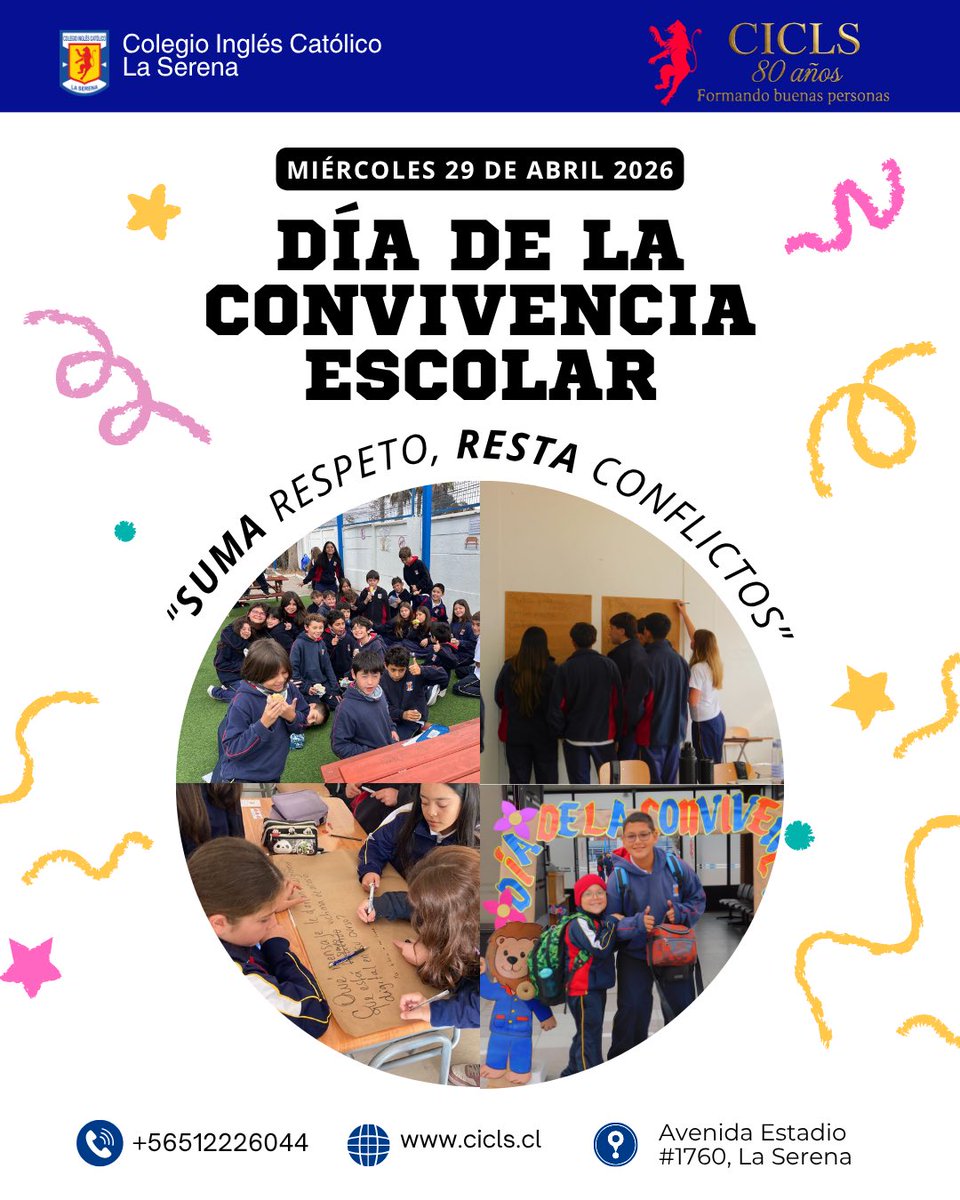 CICLS1946's tweet photo. El miércoles 29 de abril vivimos una gran Jornada de Reflexión sobre Convivencia Escolar, donde nos pusimos manos a la obra para fortalecer nuestro día a día con el lema “sumar respeto, restar conflictos”. ¡Sigamos construyendo la comunidad que soñamos! 🏫❤️🦁 https://t.co/QXTdrZd9xq