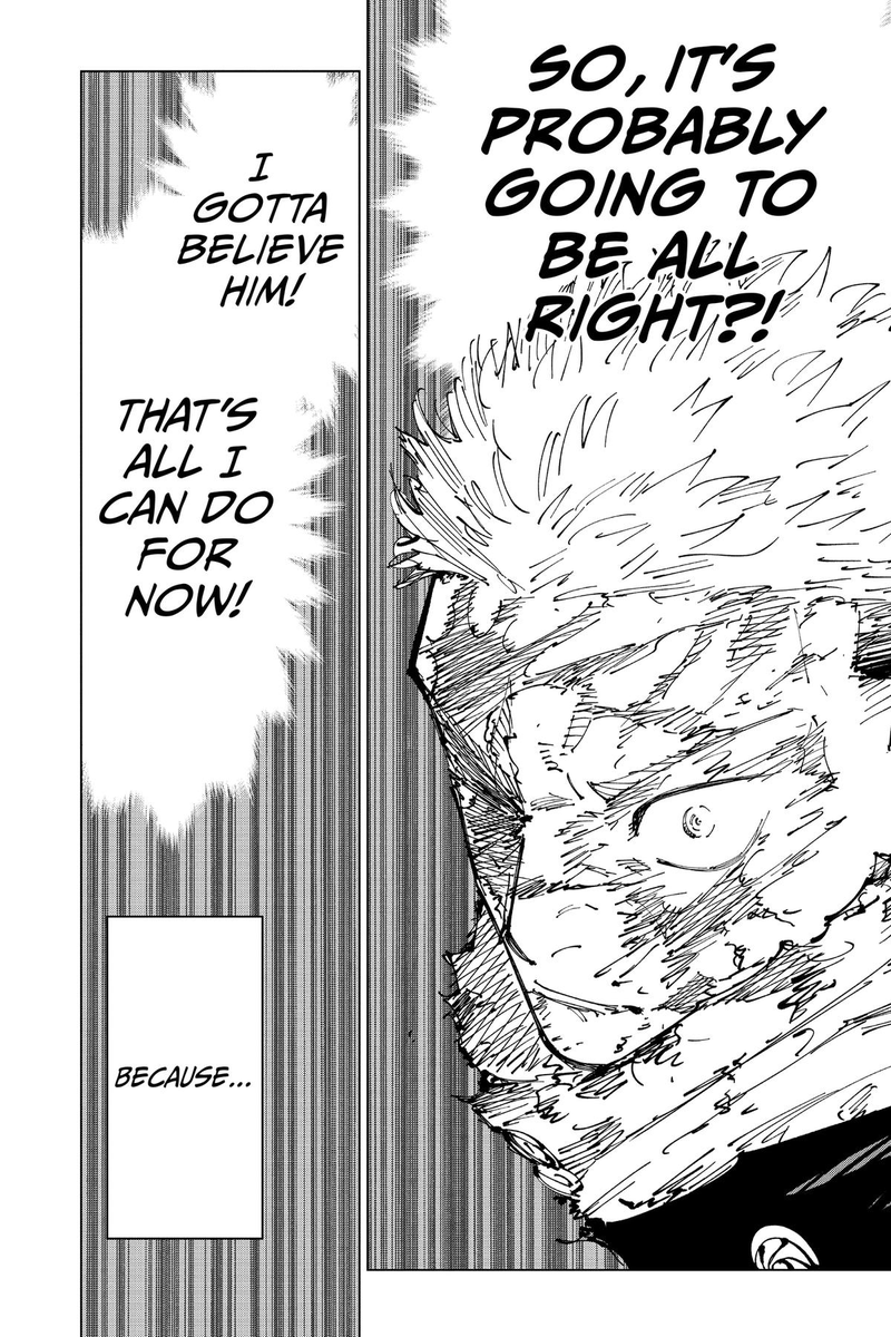 There's also all of these internal monologues moments from Yuji I ...