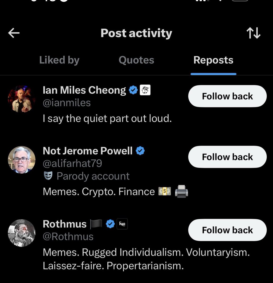 NZDEFI_'s tweet photo. Some noticeable accounts have started engaging with the main x @AMERICAISBACK_1 Followed by Elon and JD vance.

if meme coins are a game of attention then having the biggest accounts on X shilling your bags has to be a recipe for success. 

When things heat up, you have to ask yourself, who will gain the most traction and attention from everyday people reading about the new meme coin “ $AMERICA IS BACK ”

Doesn’t take a genuine to realise this meme is gearing up for a home run. 

AVA8YuCsD2YgUSpdv3Hb2cjpdf8XAhGwyXmchxwopump