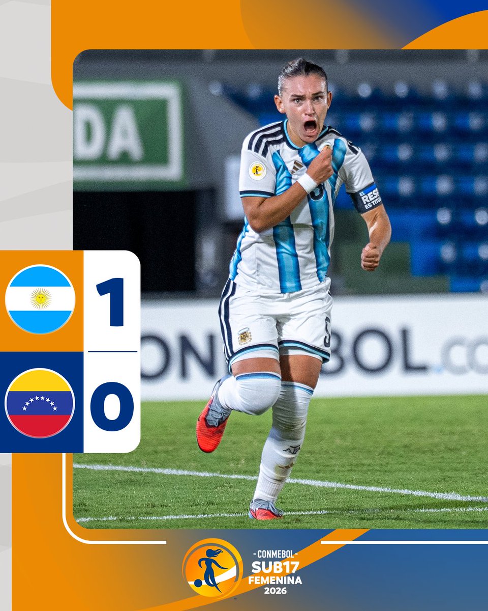 CONMEBOLtorneos's tweet photo. Con el grito del final, @Argentina se llevó un triunfazo en la primera semifinal 🔥👏

CONMEBOL #Sub17Fem https://t.co/3jRDgChVAJ