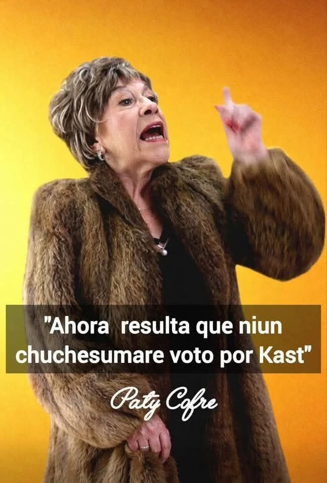 <a href="/CarlosAmpuero/">ROBIN HOOD</a> ....mmmm
Me huele a fraude nuevamente...donde va lo pifean ...
No avisan nada de ..
Kast va a tal región ...
Con EL GRAN <a href="/GabrielBoric/">Gabriel Boric Font</a> 
ANDABAN BUSCANDO DONDE PASABA O DONDE IRÍA A PISAR ...