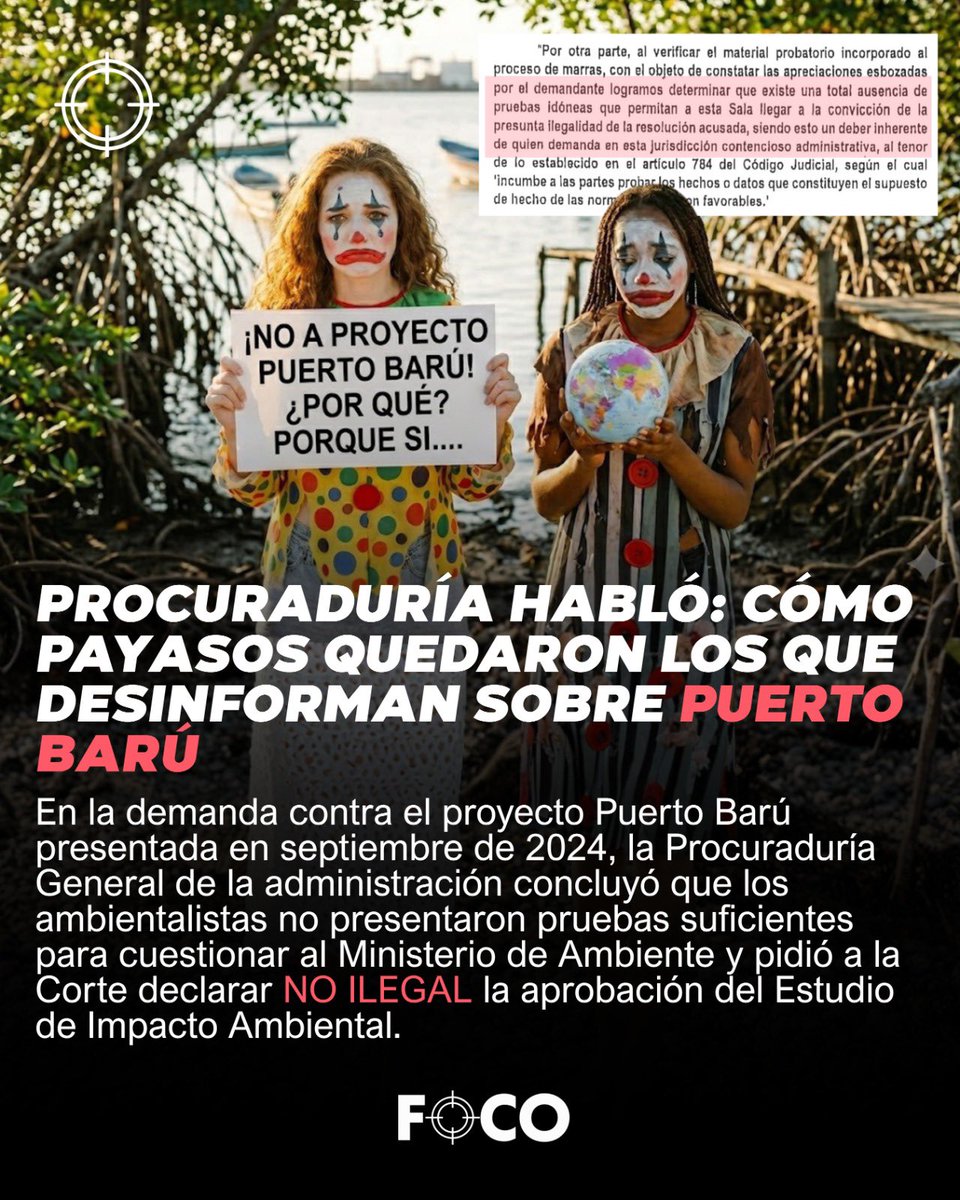 Procuraduría habló: Cómo payasos quedaron los que desinforman sobre Puerto Barú