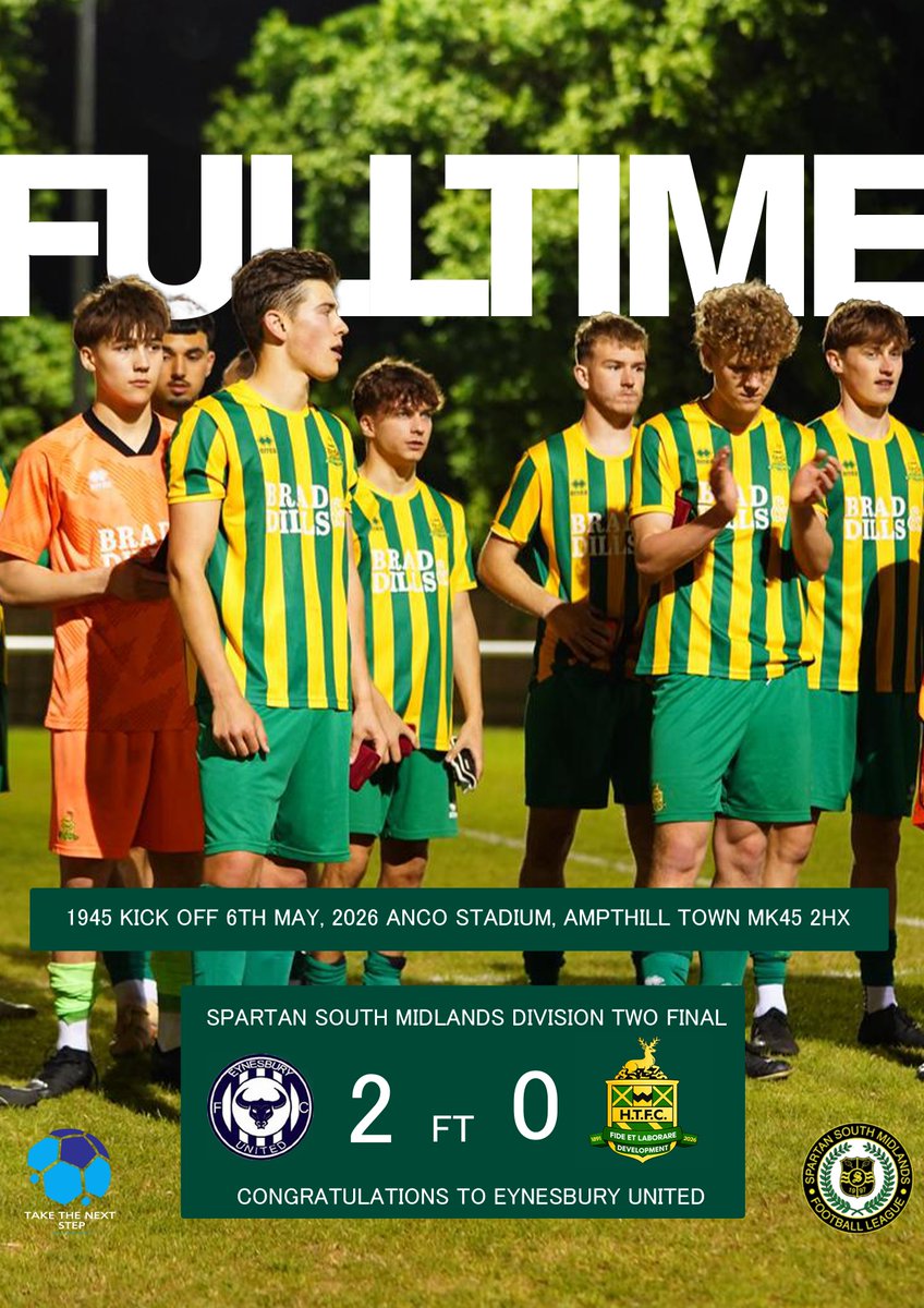 Congratulations to Eynesbury United for tonight's cup final win in the Spartan South Midlands Division Two 🏆

📷 <a href="/Fredclarkmedia/">Freddie Clark</a>

#nonleague #nonleaguefootball #harpenden