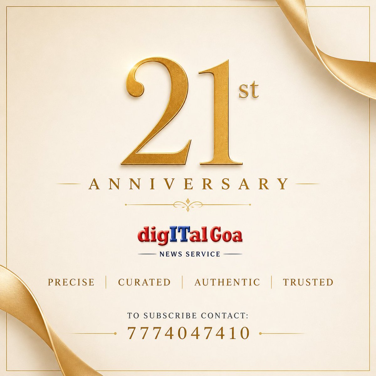 digitalgoa's tweet photo. #DigitalGoa #NewsService #21stAnniversary #DigitalMedia #Goa #BreakingNews #News https://t.co/dNtCvQF18T