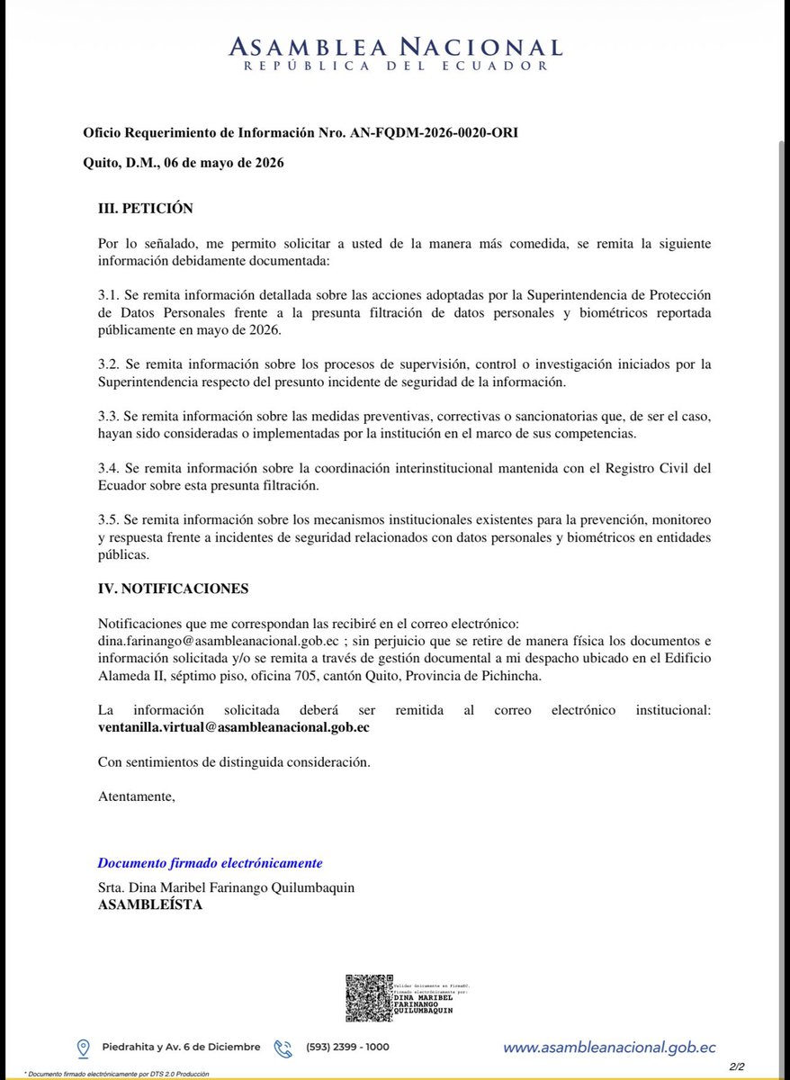 Dina Farinango tweet media
