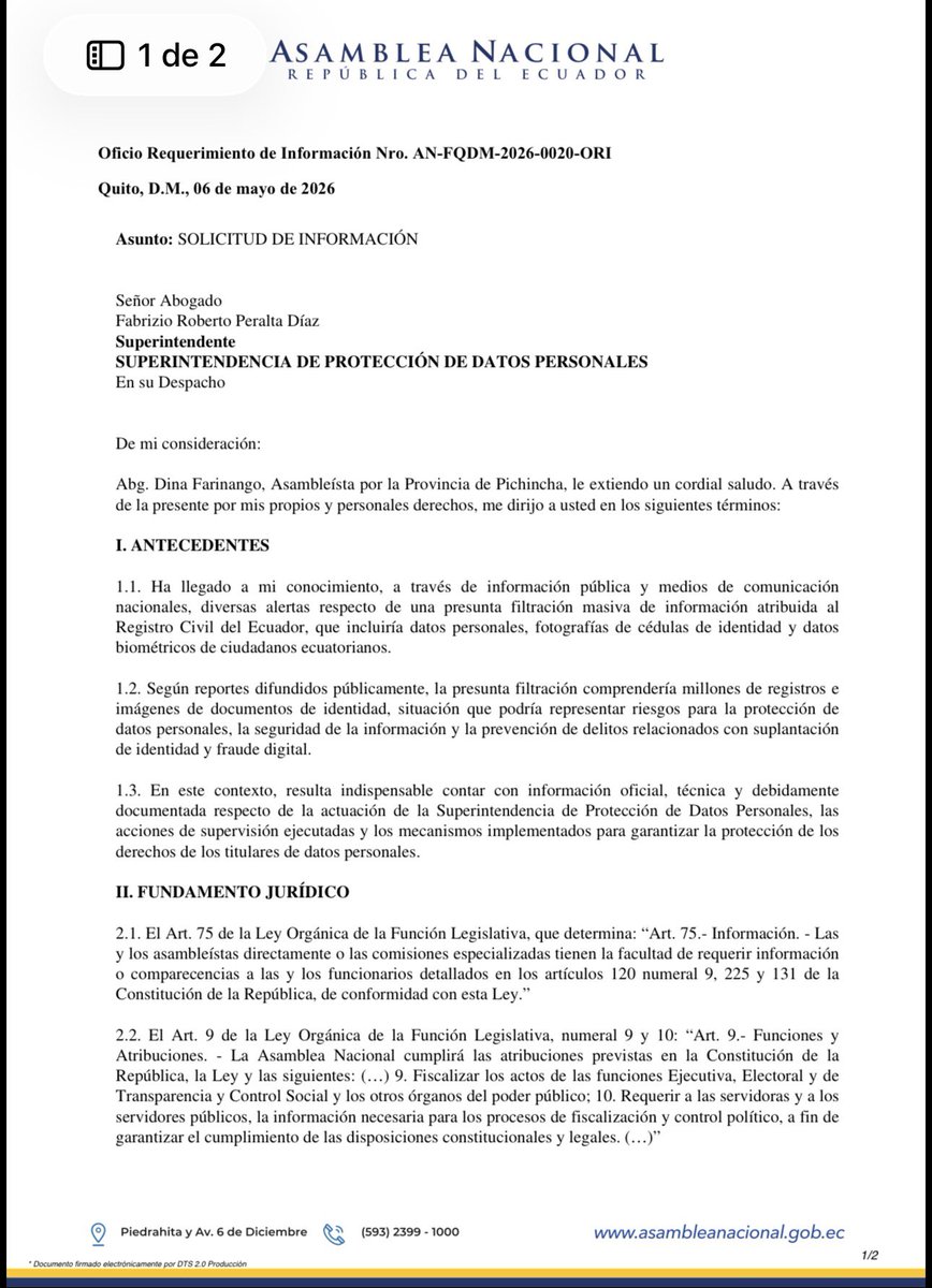 Dina Farinango tweet media