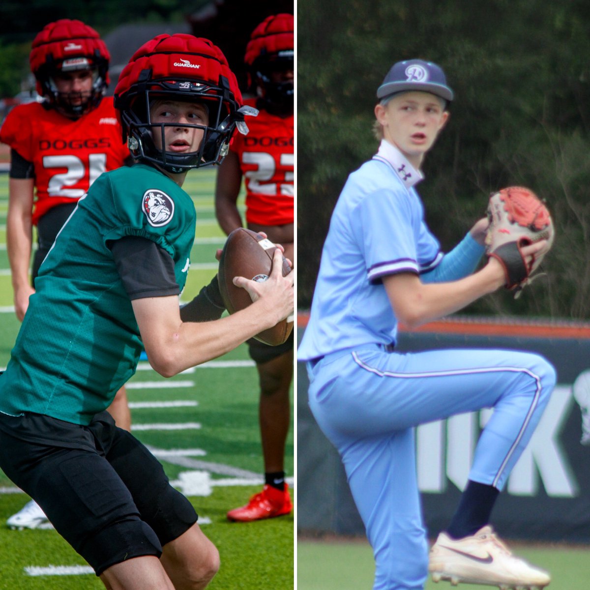 LVGarrett07's tweet photo. Two fields. One competitor. #springball @Devine_Baseball  @WBDoggsFB 
@rdgarrett2 https://t.co/8CfpTCb1fF