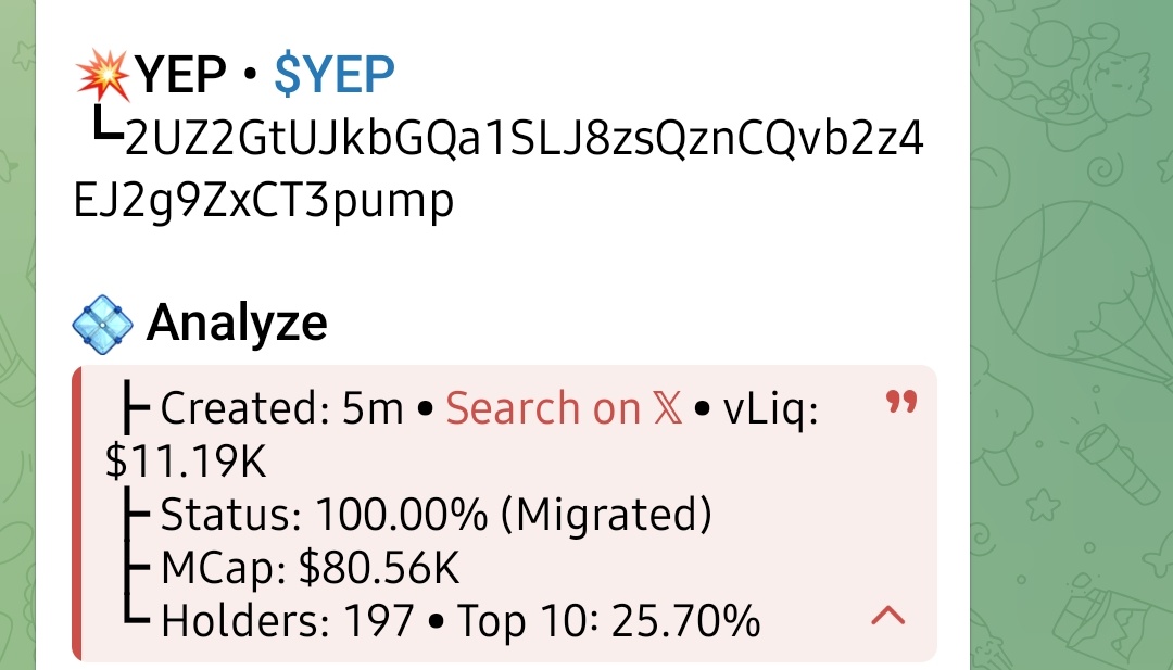2UZ2GtUJkbGQa1SLJ8zsQznCQvb2z4EJ2g9ZxCT3pump 💥 #YEP Update! MORE