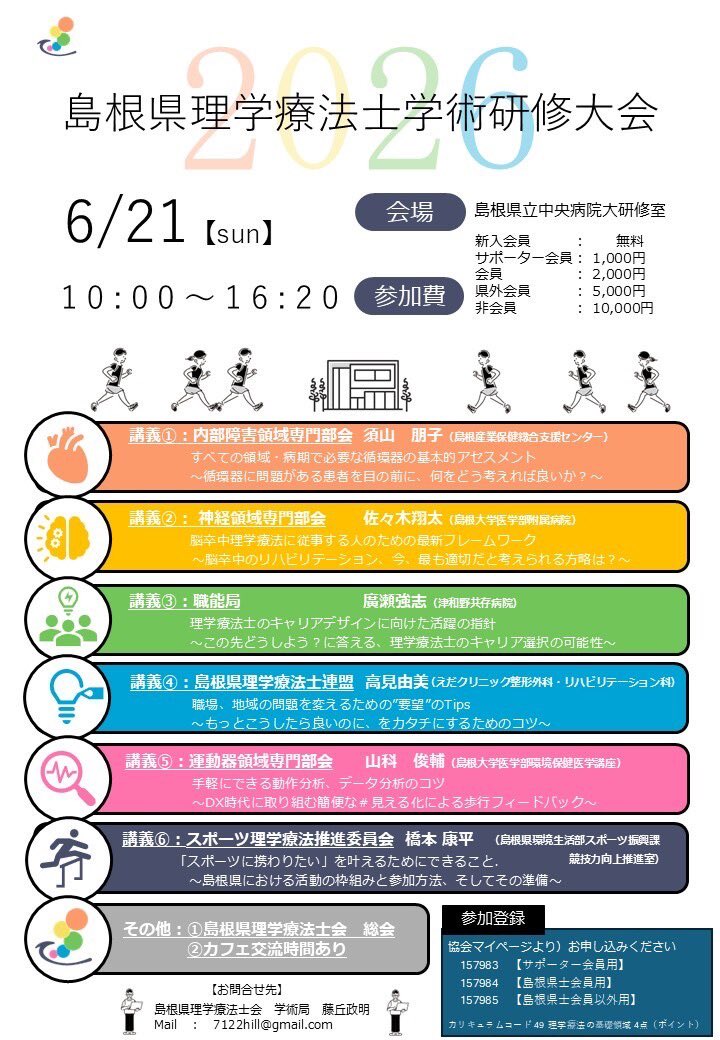 masaaki fujioka@39th 中国ブロック PT学会 「明日への約束」 副学会長 tweet media