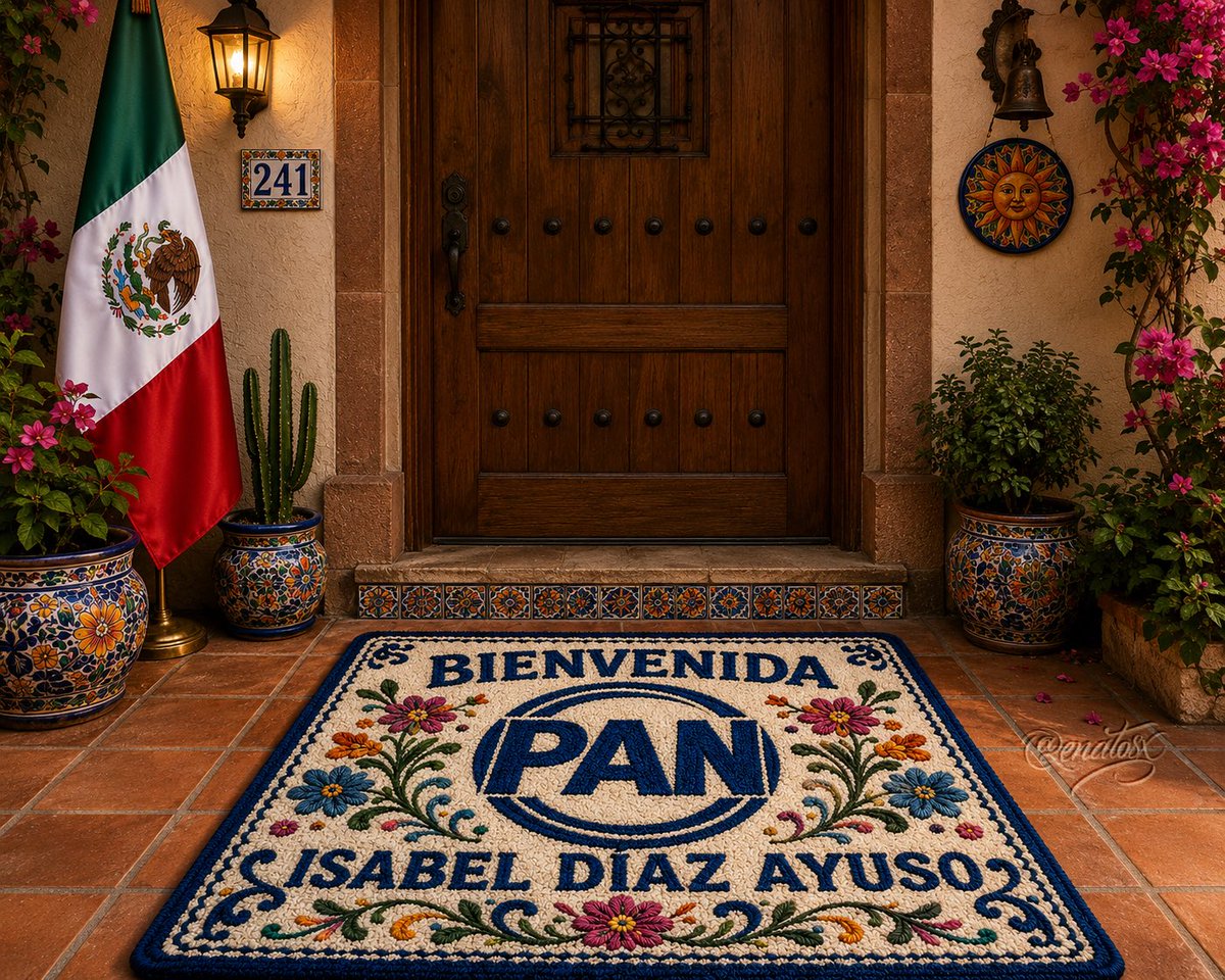 Con la llegada de Ayuso a México, algunos dejaron claro que para ellos el PAN siempre fue un tapete…😂🇲🇽