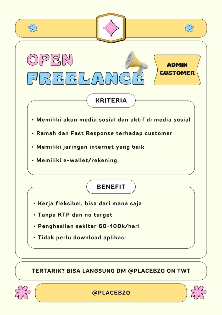 placebzo's tweet photo. @caulimee aku adaa nih kakk, jadi admin customer. kalau tertarik, bisa langsung dm aku aja yaa https://t.co/eKaipfyU6Y