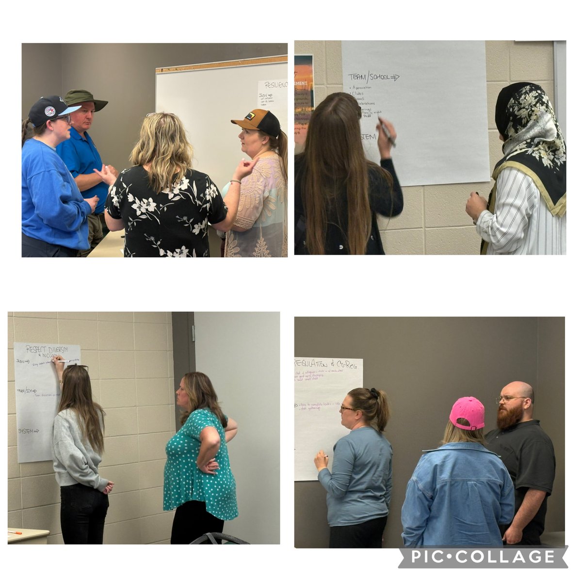 annaleeskinner's tweet photo. SAGE group is busy brainstorming responses for the @fmpsd Well Being focus group activity today. #WhatWorks @cynthia_shelley https://t.co/F5n4CHtNW8