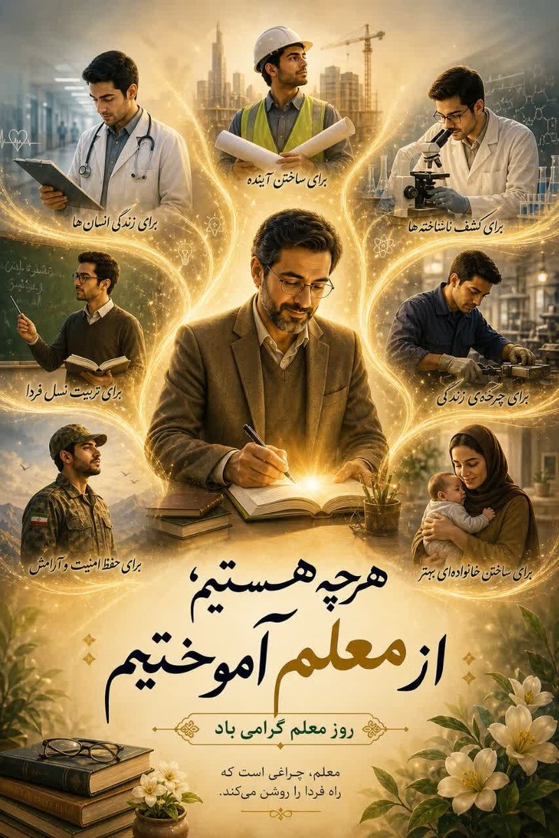 ویکتور هوگو:
معلم در هر ملتی، چراغی است که به عموم افراد نور می‌دهد.
#سپاس_معلم
