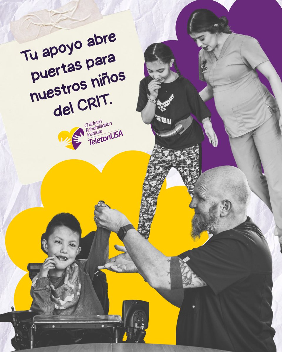 TeletonUSA's tweet photo. Cada donación se traduce en algo específico: sesiones de terapia, seguimiento clínico y acompañamiento para niñas y niños con discapacidad.

Tu apoyo permite que más familias accedan a servicios que muchas veces no están a su alcance.

🤝 Sumarte es contribuir directamente a ampliar esas oportunidades.

Conoce cómo apoyar en: https://t.co/xaOMgj8SM0