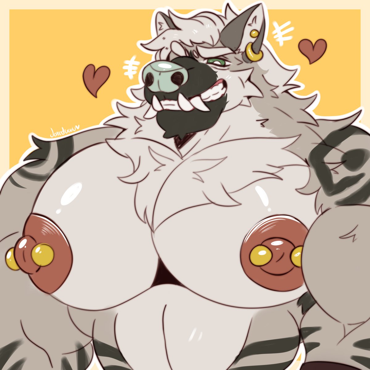 Jareduwu05's tweet photo. A big hyena with a big smile! https://t.co/fiLIoHypKm