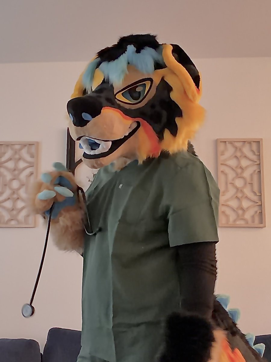 AngoPEP's tweet photo. Happy #nursesweek 💕🩺
•
Make sure to show all the nurses you know all of the appreciation and love this week!
•
#furry #fursuit #fursuiting #medicalfurries https://t.co/BcuN7Yv451