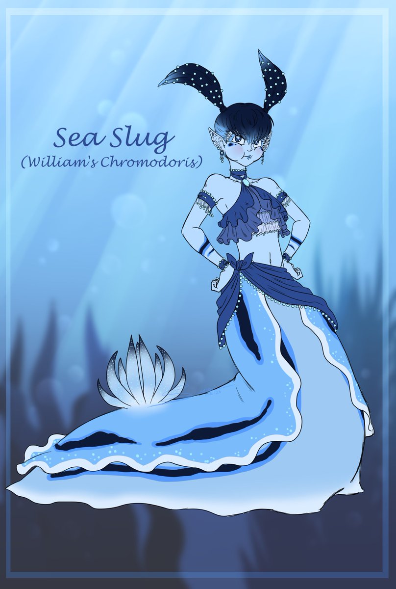Tejedora7's tweet photo. #Mermay2026 #sketch #mermaid #ocdesign #OC #DigitalArt #artchallenge #Mermay

Day 6.- Sea Slug (William's Chromodoris) https://t.co/mvwHPDsMnM