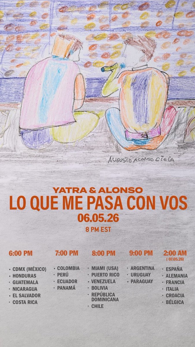 CarolinaVi50728's tweet photo. daleee que no queda nada, quien mas está esperando lo nuevo ?? @SebastianYatra y Alonzo 

LO QUE ME PAS CON VOS YATRA https://t.co/p9RURTjCwN