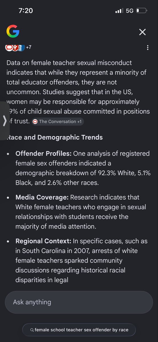 RahKeto's tweet photo. @JOKAQARMY1 Are white women ok? 92% of convicted sexual predators are white women! https://t.co/XTJzIQL2dO
