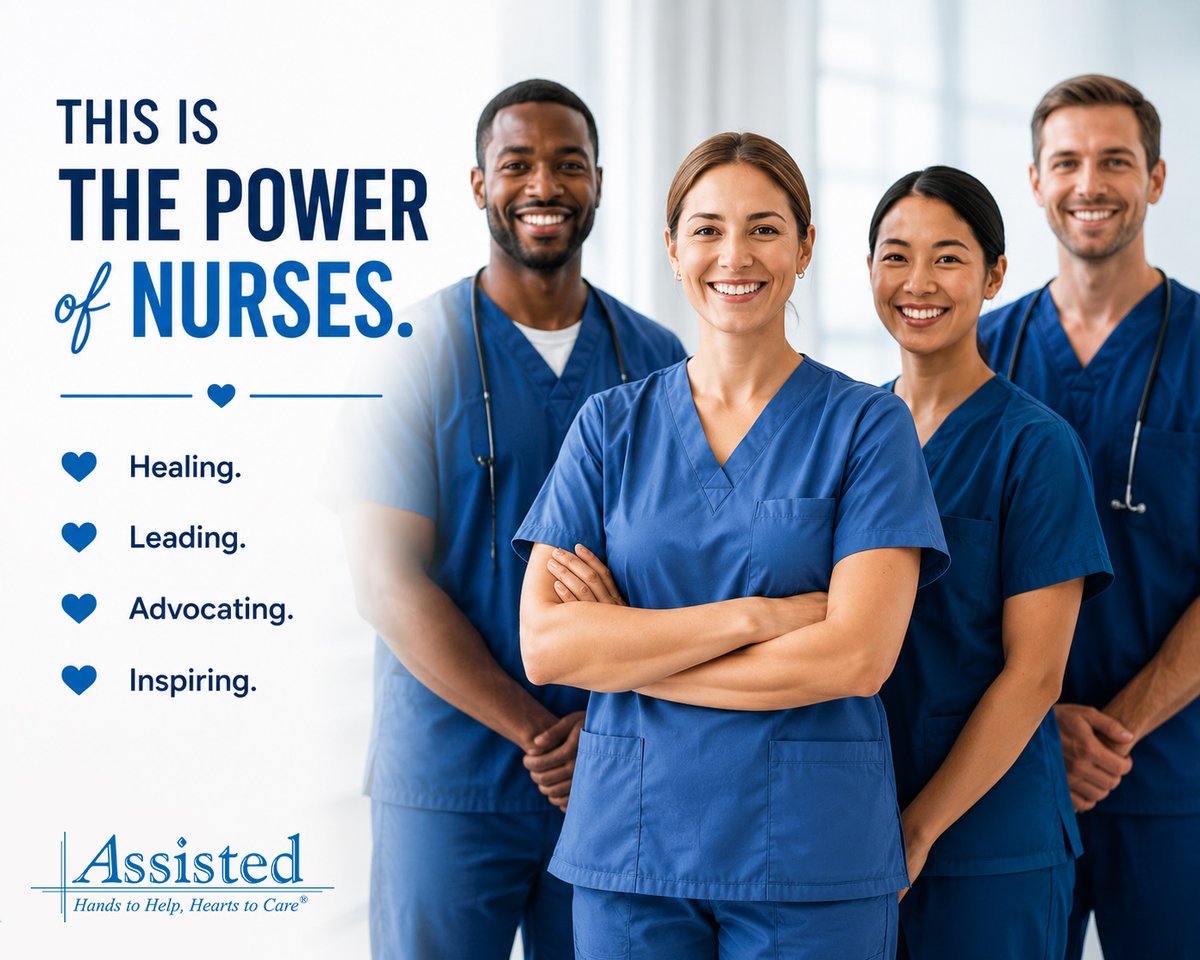 Assisted1's tweet photo. Happy Nurses Week May 6 to May 12 💙

Today we kick off a week dedicated to honoring the compassion, dedication, and resilience of nurses everywhere. Thank you for the care you provide, the lives you touch, and the difference you make every single day. https://t.co/dcqZnUeFuD