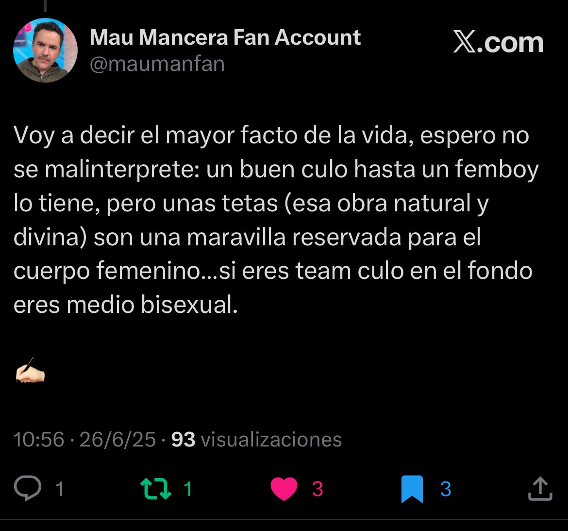 jesusal33810820's tweet photo. @EsTendenciaEnX (Mancera Fan Account, 2025). https://t.co/UJ3mPjTxjw