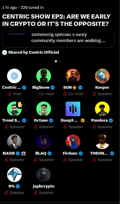 Centric Official tweet media