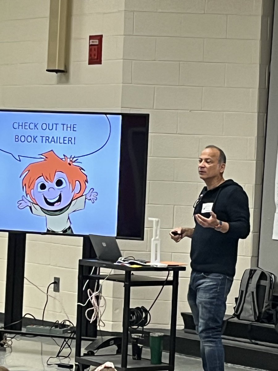 G8Rlibrary's tweet photo. Rafael Rosado visited Granby today! We lived his graphic novels and had such a wonderful time @Granby_PTA https://t.co/dfce6iLDS5
