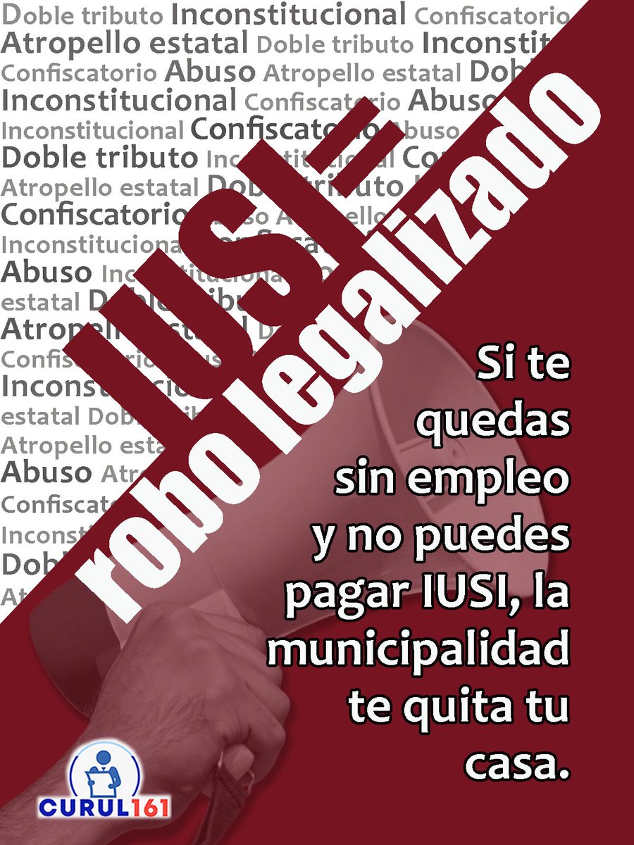 #IUSI #inconstitucional El IUSI es un tributo que grava la propiedad, aunque esta ya fue pagada. La Constitución prohíbe la doble tributación.

👥 Únete a nuestra comunidad de WhatsApp: chat.whatsapp.com/JthHauPPO2wBml…