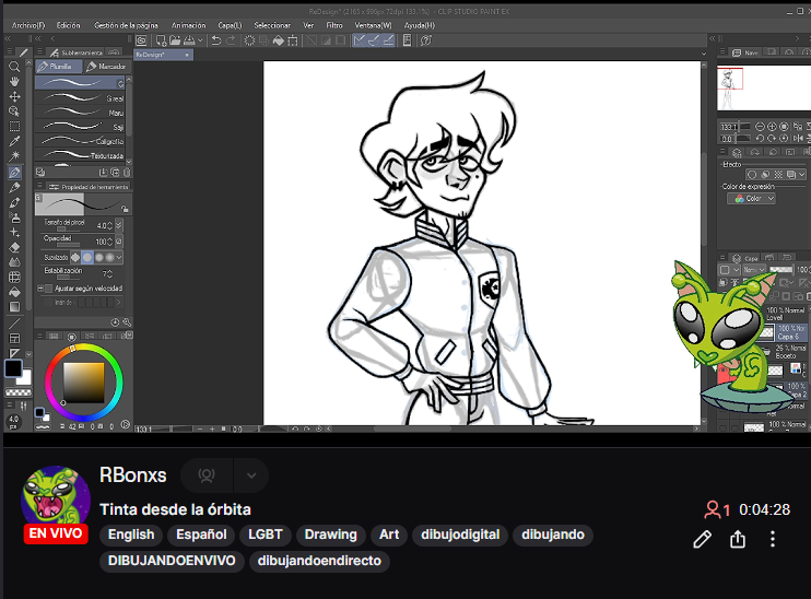 RBonxs's tweet photo. Estoy en stream gente dibujando un ratito 
#twitch #artistOnX #ArtistonTwitter 

https://t.co/qScbjuQ98O https://t.co/ahFIWWrquX