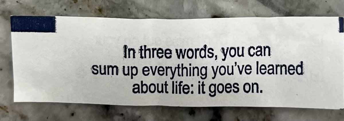 PamStricklin7's tweet photo. My fortune cookie tonight. https://t.co/5SM9FJT2q1