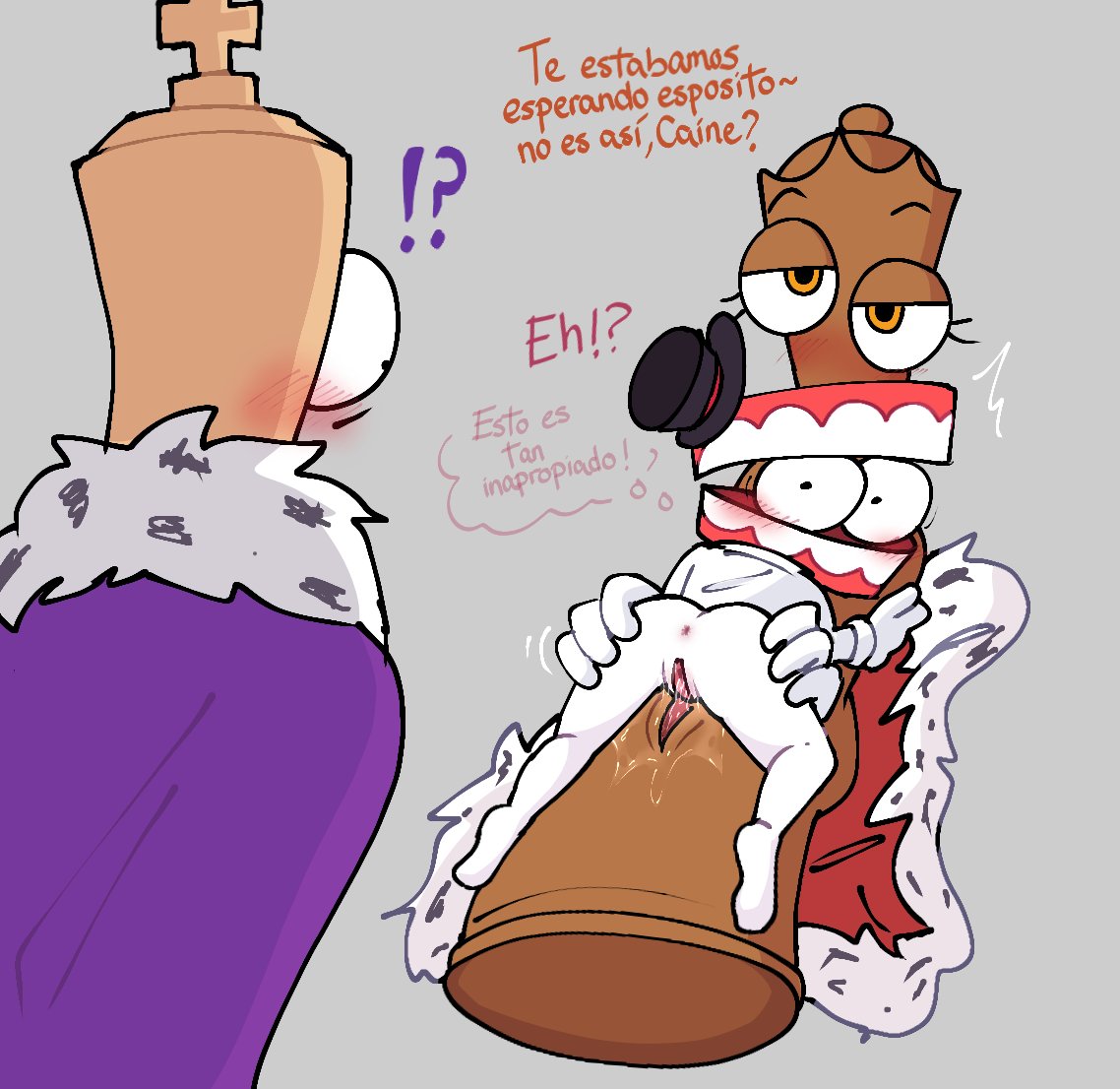 Pacumi57's tweet photo. 👑: Esposa!! Scratch se acaba de Abstraer- eh!? 
Parte 2(? 
#Leaderboard #royalteeth #tadcnsfw #genitalcircus https://t.co/3onwM7BIEO