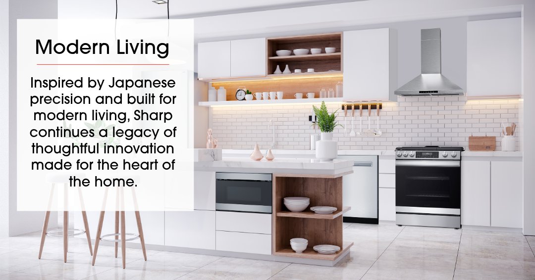 SharpHomeUSA's tweet photo. Inspired by Japanese precision and built for modern living, Sharp continues a legacy of thoughtful innovation made for the heart of the home.

#SharpHomeUSA #JapaneseInnovation #KitchenInnovation #ModernLiving #SmartKitchen https://t.co/adBTkcPr2G