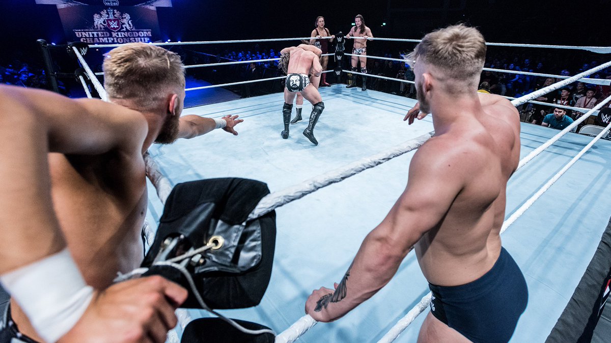 NXTUK_Legacy's tweet photo. *bonus post because I missed it yesterday*
May 5, 2017:
At Motorpoint Arena, @trentseven, @MandrewsJunior & United Kingdom Champion #TylerBate defeated @PeteDunneYxB, @JosephConners & #JamesDrake in a Six-Man Tag Team Match.
#WWECardiff | #WWELive | #NXTUK
📸 WWE https://t.co/XCKKl8mxF9