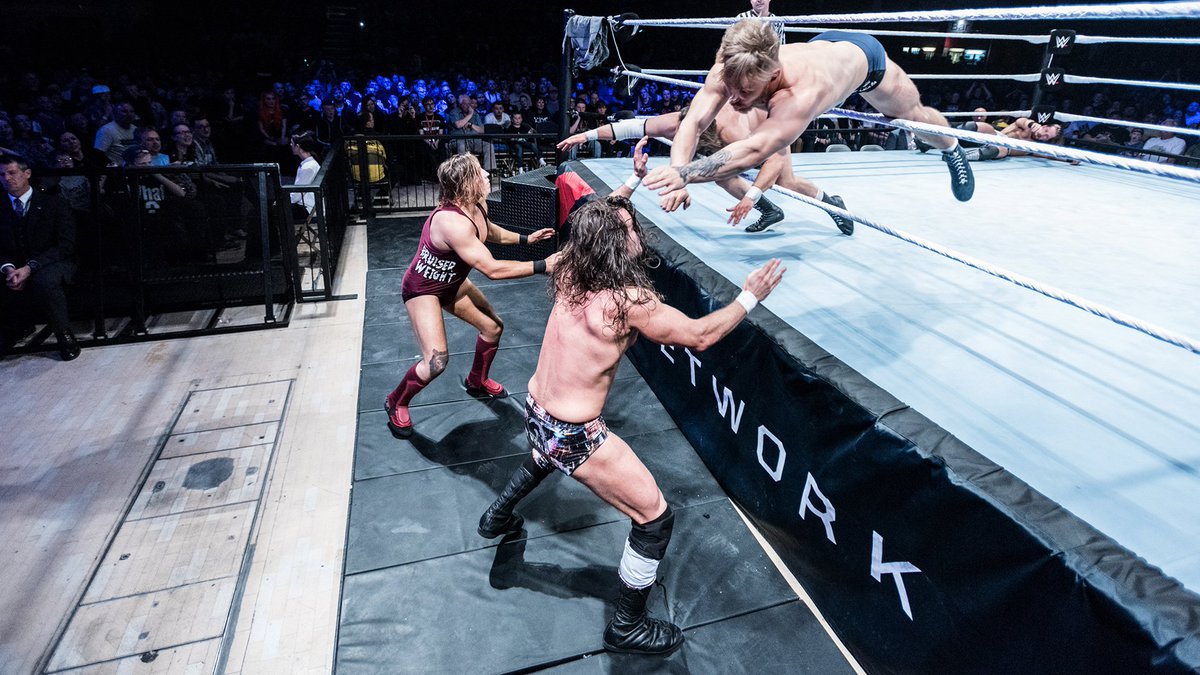 NXTUK_Legacy's tweet photo. *bonus post because I missed it yesterday*
May 5, 2017:
At Motorpoint Arena, @trentseven, @MandrewsJunior & United Kingdom Champion #TylerBate defeated @PeteDunneYxB, @JosephConners & #JamesDrake in a Six-Man Tag Team Match.
#WWECardiff | #WWELive | #NXTUK
📸 WWE https://t.co/XCKKl8mxF9