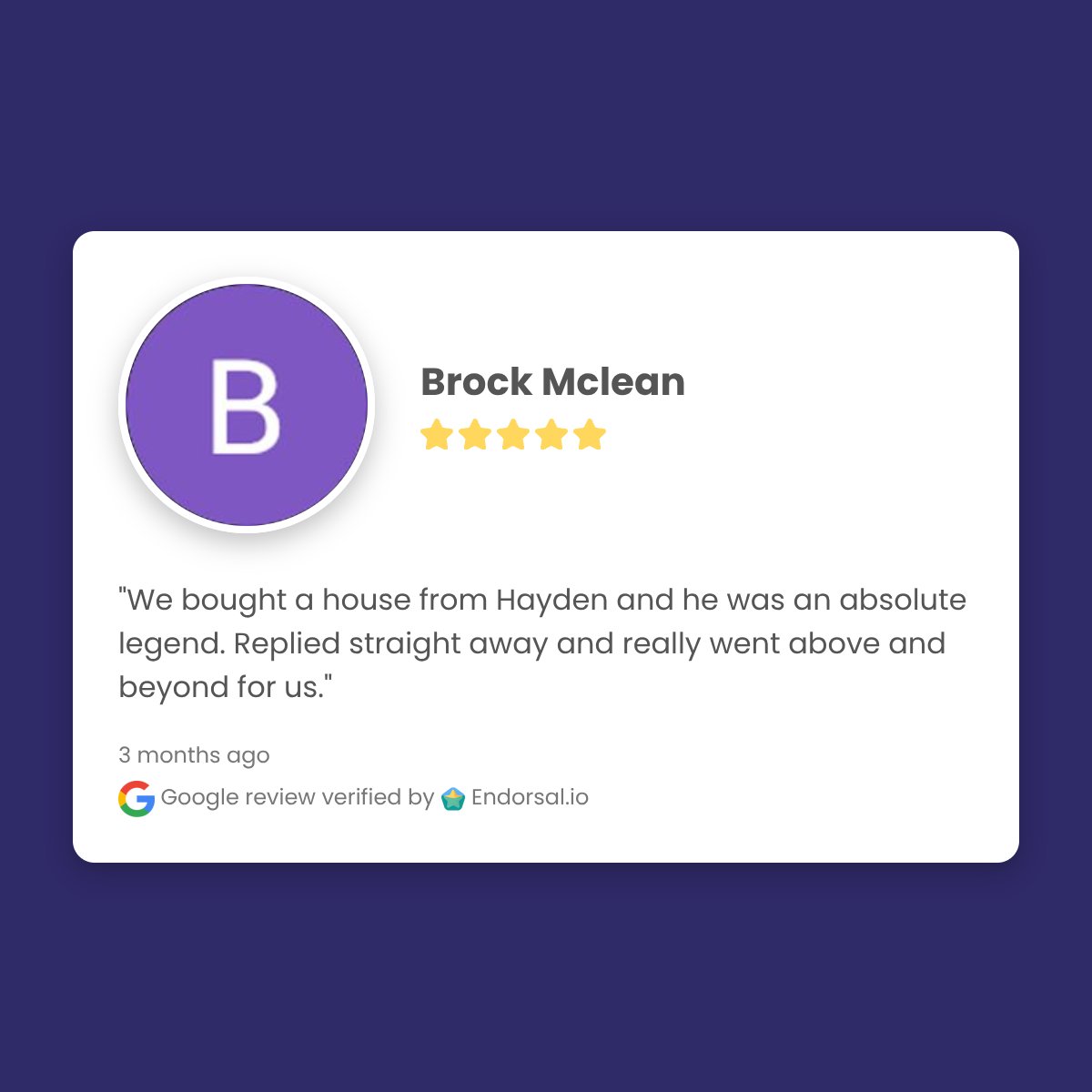 AffinityAus's tweet photo. Thank you Brock Mclean for sharing your feedback on Affinity Property.  It has been a pleasure helping you with your property. https://t.co/ohjtDedXaL