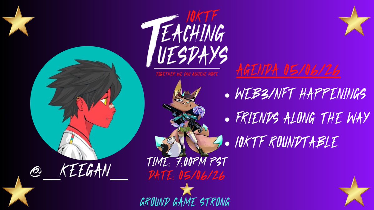 Keegan✨| 10KTF Teaching Tuesdays🛎️ tweet media