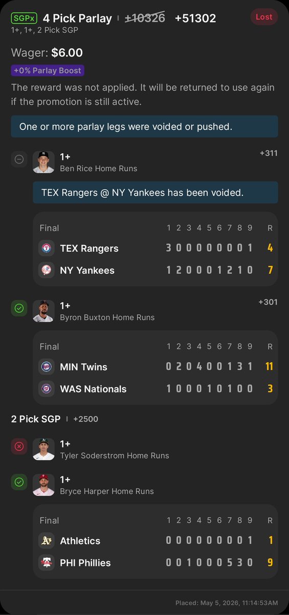 webdevirv's tweet photo. @MLBHR Oof https://t.co/uZE6KLmbld