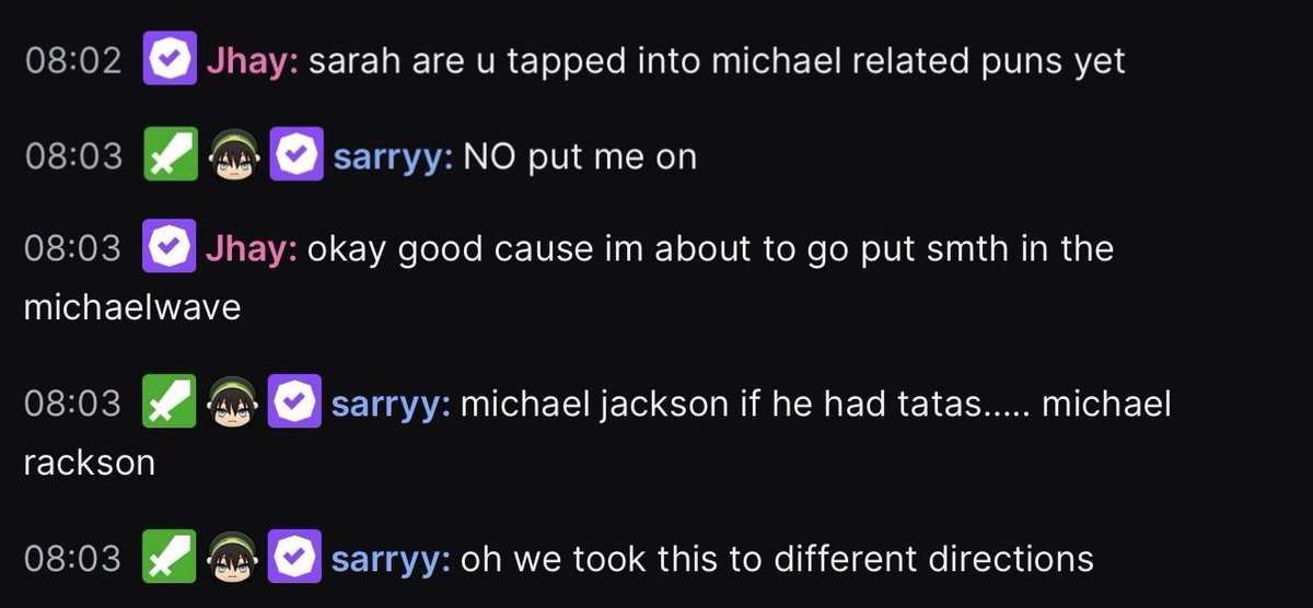sarrylite's tweet photo. i am entering the michaelverse https://t.co/G8ysGFsoE1