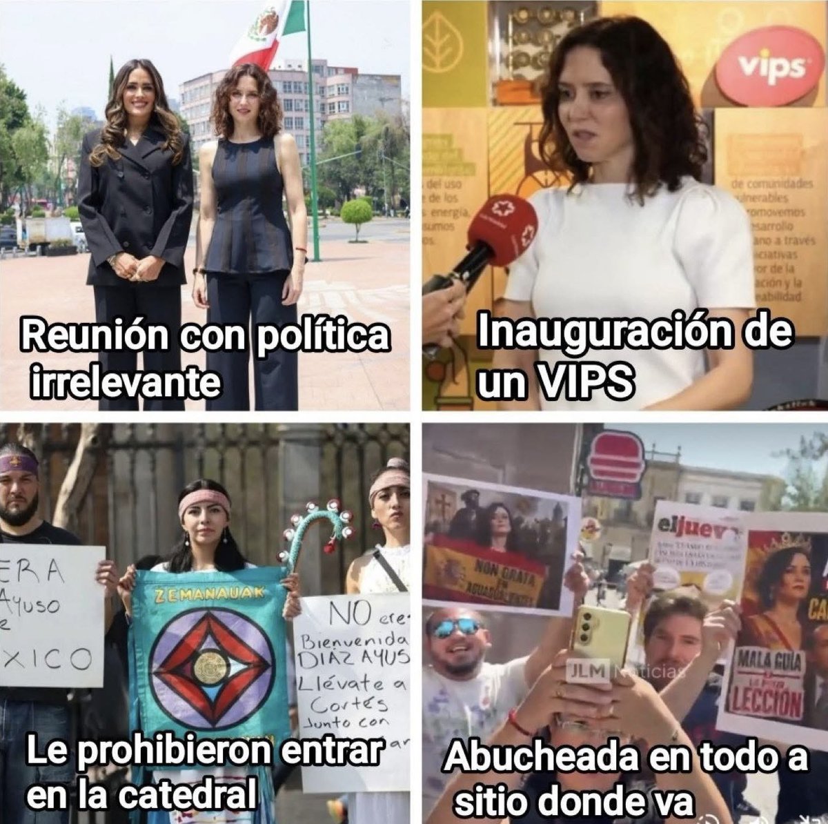 A3147's tweet photo. @bblue_21 @_sdl93 Lo siento, no sigo consejos derechangas fascistas😬 es muy bajo lo que haces, mejor ve a ver el noticiero de Loret, y deja de jugar que te importa la visita de BTS. O sigue la visita de esta tipa que alaba el genocidio de Cortés, va más contigo jajajjajajaja https://t.co/yXKus1RENg