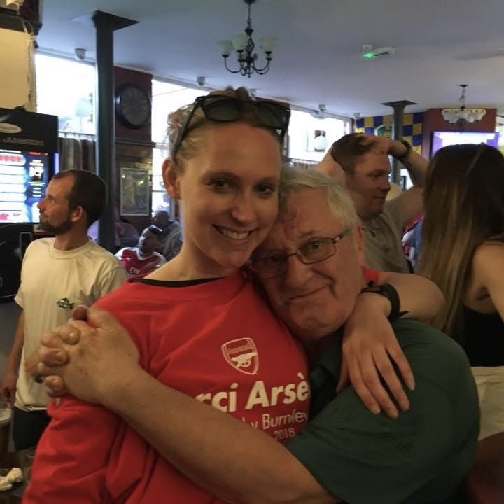 goonersgirl008's tweet photo. 8 years ago and a farewell to Le Prof! Made it to The Tolly with @goonergals and ended up round The Eaglet with my fairy godfather Mike Birch post-match. #MerciArsene https://t.co/cOthRakJ4u