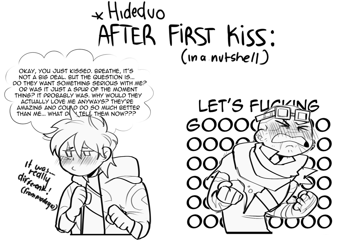 "If you kiss me right now" 2/2

(the last image is a meme LMAO )