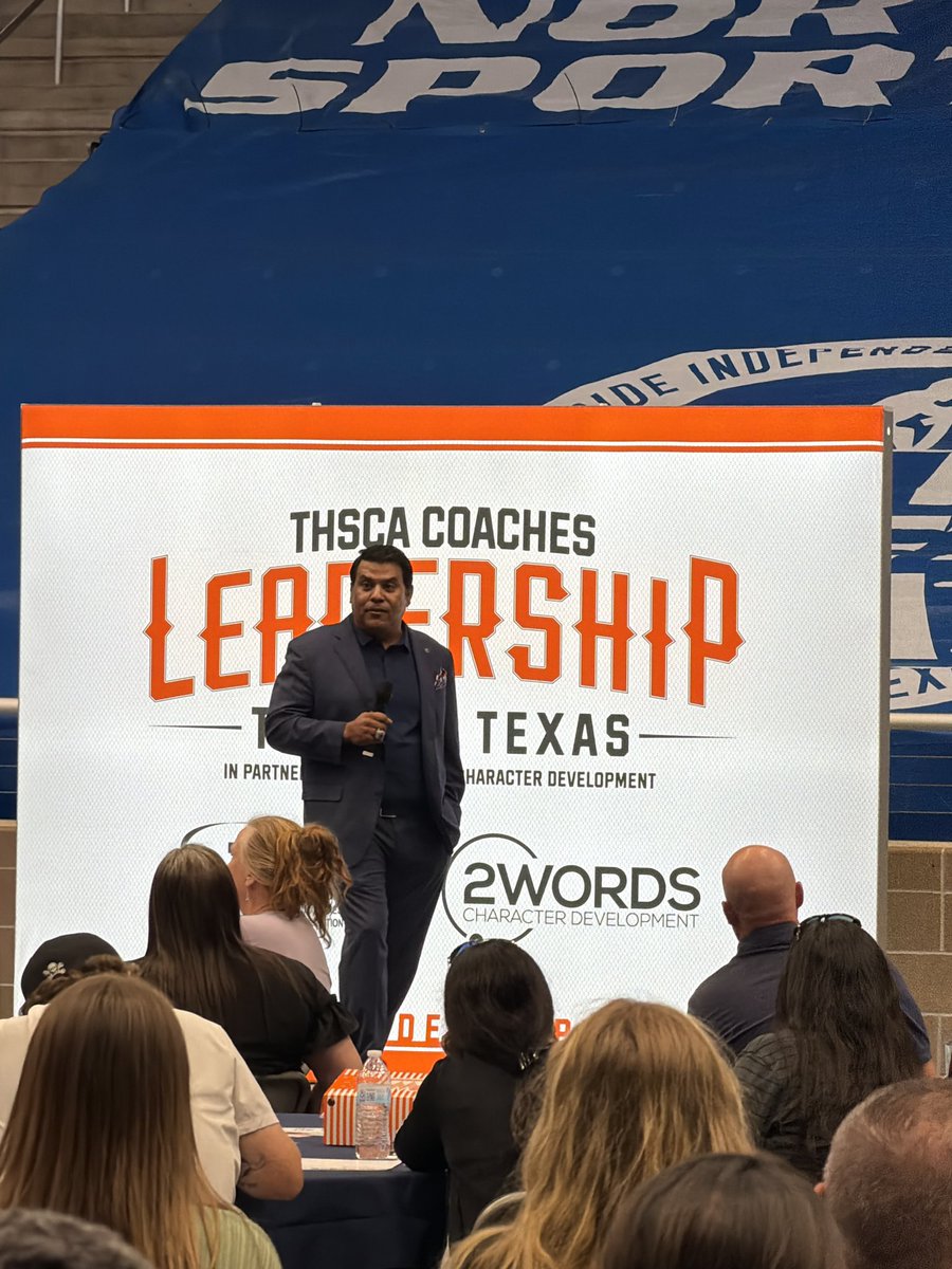 RachelTorvik's tweet photo. Coach Tony Salazar speaking on The Long Game: Texas Needs You to Stay
“If you’re ready to lead, you’re ready to lead. It’s not reserved for Seniors or Veteran Coaches.” @THSCAcoaches  #TexasLeadershipTour https://t.co/DISu7Ag33g