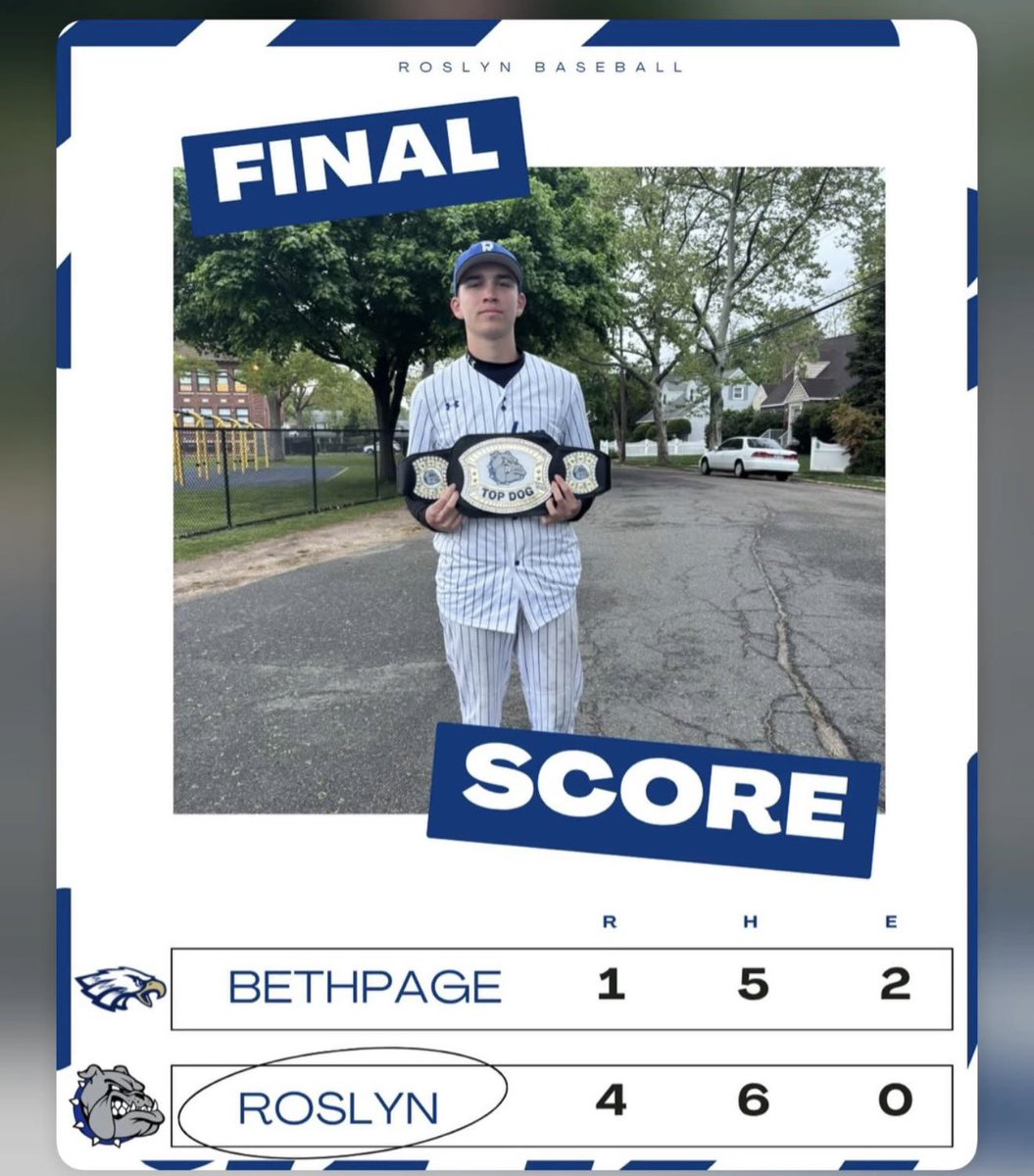 Roslyn Bulldogs Baseball tweet media