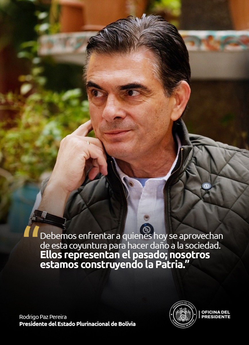 Oficina del Presidente Rodrigo Paz Pereira tweet media