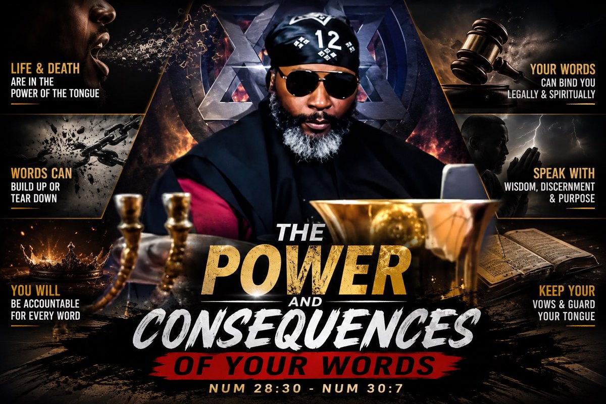 ProphetsUPK's tweet photo. The Power And Consequences Of Your Words - Num 28:30 - Num 30:7 - #ISUPK... https://t.co/MubYOpOJDs via @YouTube https://t.co/9LdN9ytLVB
