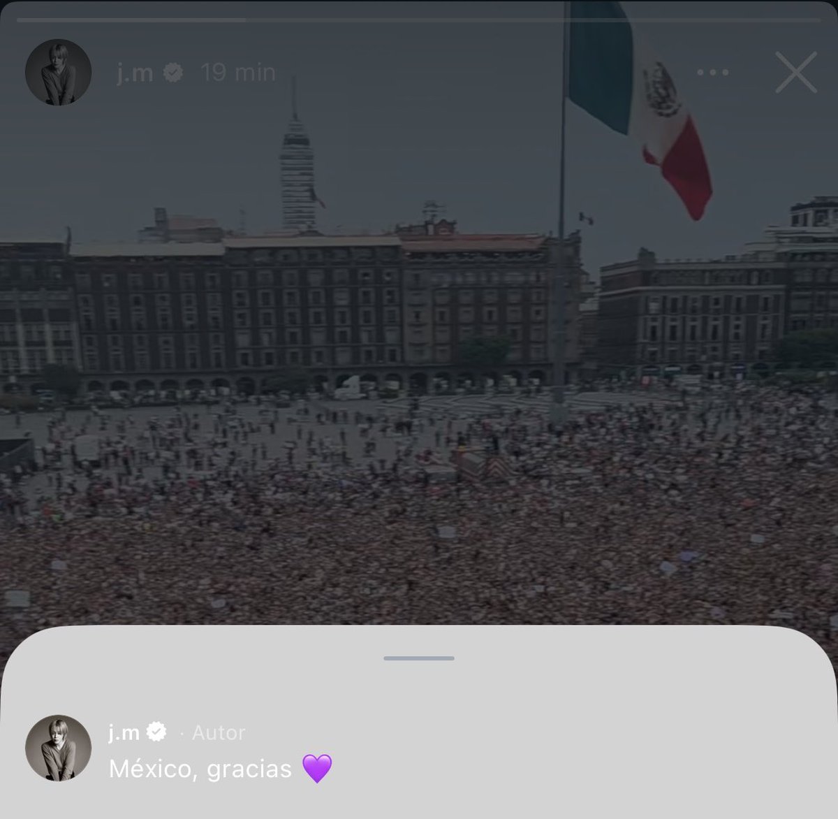 JIMIN ESCRIBIÓ MÉXICO CON TILDE, YA ES MEXICANO