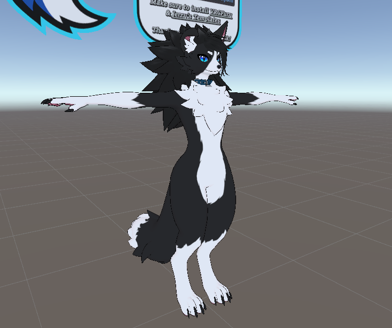 Decided to make a Border Collie with my NovaFox! It's my favorite dog breed! :3