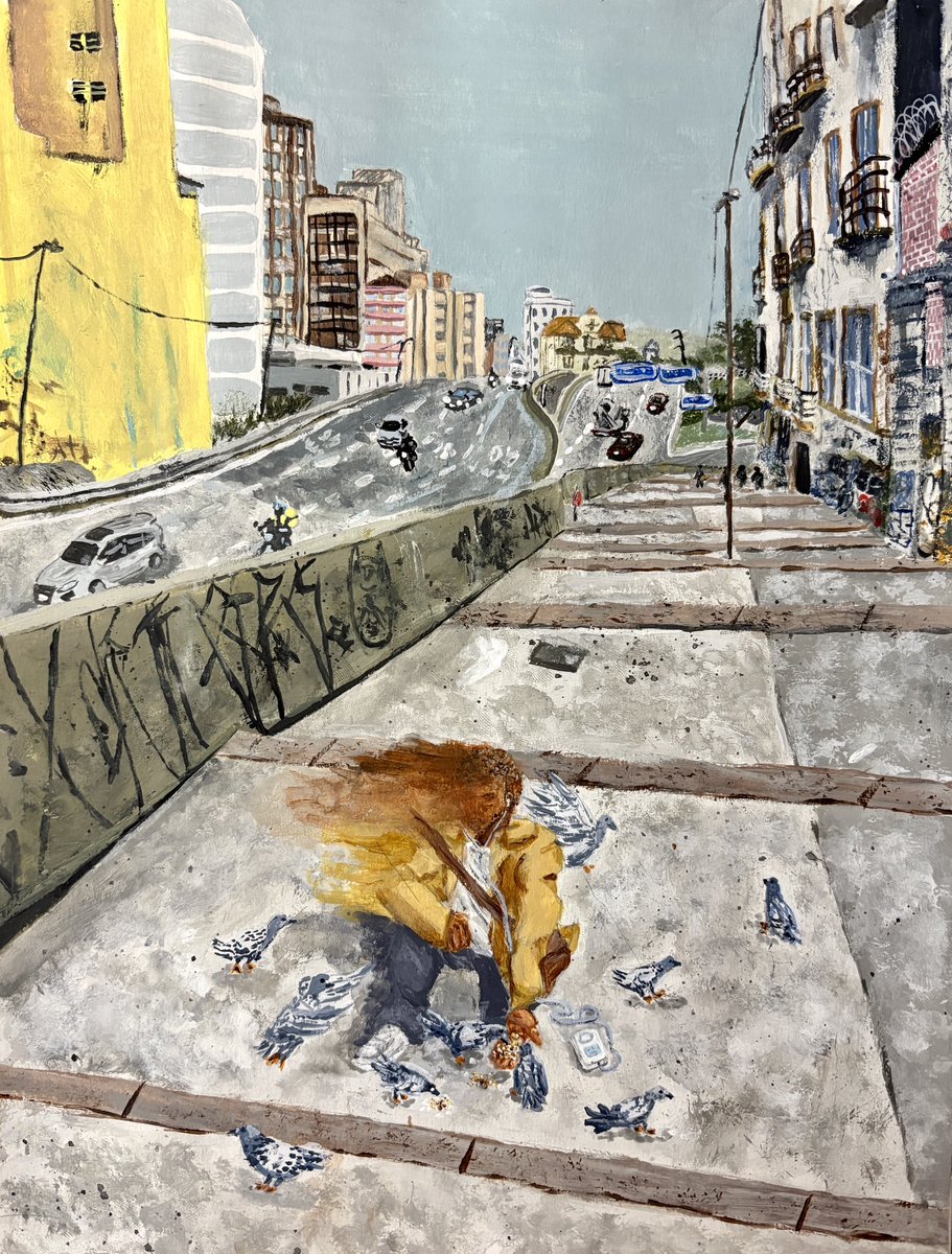 NickDuerr's tweet photo. New Painting - Feed the Birds https://t.co/RfpiQEAPPK